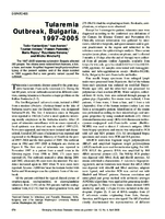 Tularemia Outbreak Bulgaria 19972005