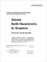 Selected health characteristics by occupation United States July 1961June 1963