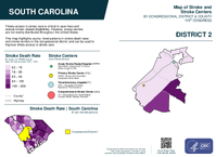 SC Congressional District 02 Stroke and Stroke Centers Map 119th Congress