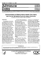 Characteristics of Elderly Home Health Care Users Data From the 1993 National Home and Hospice Care Survey
