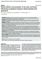MixedMethods Characterization of the Tasks and Factors Influencing Occupational Exposure During Biosolids Land Application