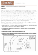 A farmer was killed while bypassstarting his tractor 05OK03801