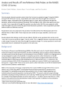 Analysis and Results of Time Reference Web Probes on the RANDS COVID19 Survey