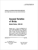 Seasonal Variation of Births United States 193363