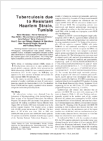 Tuberculosis due to Resistant Haarlem Strain Tunisia