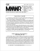 Morbidity and Mortality Weekly Report MMWR April 28 1995  Vol 44  No 16