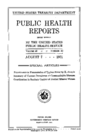 Public Health Reports  v 46 no 32  cover