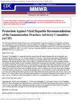 Morbidity and Mortality Weekly Report Recommendations and Reports February 9 1990  Vol 39  No RR2