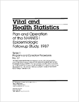 Plan and Operation of the NHANES I Epidemiologic Followup Study 1987