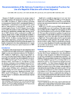 Recommendations of the Advisory Committee on Immunization Practices for Use of a Hepatitis B Vaccine with a Novel Adjuvant