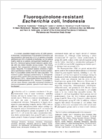 Fluoroquinoloneresistant Escherichia coli Indonesia
