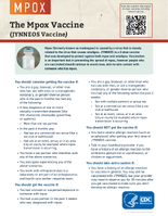 The Mpox Vaccine JYNNEOS Vaccine 202304