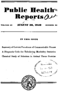 Public Health Reports  v 55 no 35  cover