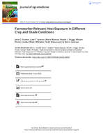 FarmworkerRelevant Heat Exposure in Different Crop and Shade Conditions
