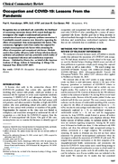 Occupation and COVID19 Lessons from the Pandemic
