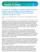 Prevalence of Low Weightforrecumbent Length Recumbent Lengthforage and Weightforage Among Infants and Toddlers From Birth to 24 Months of Age United States 19992000 Through 20132014