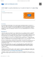 2026 Multicountry Hantavirus Cluster Linked to Cruise Ship May 8 2026