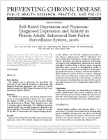 SelfRated Depression and PhysicianDiagnosed Depression and Anxiety in Florida Adults Behavioral Risk Factor Surveillance System 2006