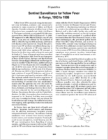 Sentinel surveillance for yellow fever in Kenya 1993 to 1995