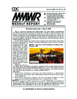 MMWR Morbidity and Mortality Weekly Report Vol 49 No 20 May 26 2000