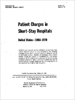 Patient Charges in ShortStay Hospitals United States  19681970