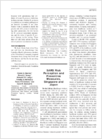 SARS Risk Perception and Preventive Measures Singapore and Japan