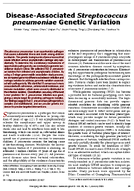 DiseaseAssociated Streptococcus pneumoniae Genetic Variation
