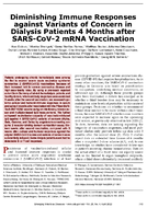 Diminishing Immune Responses against Variants of Concern in Dialysis Patients 4 Months after SARSCoV2 mRNA Vaccination
