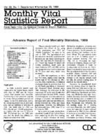 Advance report of final mortality statistics 1988