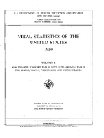 Vital Statistics of the United States 1950 Volume I
