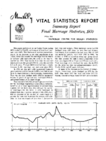 Summary report  Final marriage statistics 1970