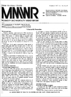 MMWR Morbidity and Mortality Weekly Report October 7 1977  Vol 26  No 40