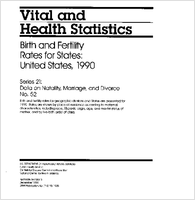 Birth and Fertility Rates for States United States 1990
