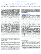 Progress Toward Measles Elimination  Bangladesh 20002016