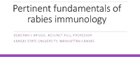 Pertinent fundamentals of rabies immunology