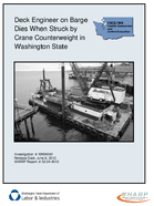 Deck Engineer on Barge Dies When Struck by Crane Counterweight in Washington State