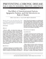 The Effect of Neurohormonal Factors Epigenetic Factors and Gut Microbiota on Risk of Obesity
