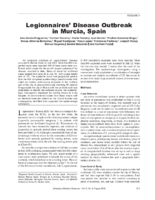 Legionnaires Disease Outbreak in Murcia Spain