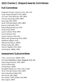 2023 Charles C Shepard Awards Committees