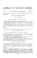 Abstract of sanitary reports  v VI no 18 May 1 1891