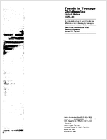 Trends in Teenage Childbearing United States 197081