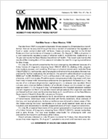 MMWR Morbidity and Mortality Weekly Report Vol 47 No 5 February 13 1998