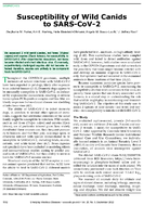Susceptibility of Wild Canids to SARSCoV2