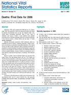 Deaths Final Data for 2006