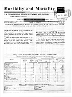 Morbidity and Mortality Weekly Report Vol 11 No 30 for Release August 3 1962