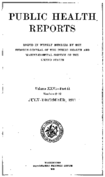 Public Health Reports  v XXVI Part II numbers 2752 JulyDecember 1911  index