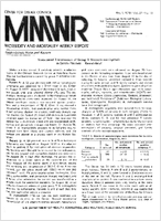 MMWR Morbidity and Mortality Weekly Report May 5 1978  Vol 27  No 18
