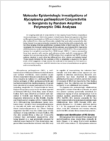 Molecular epidemiologic investigations of Mycoplasma gallisepticum conjunctivitis in songbirds by random amplified polymorphic DNA analyses