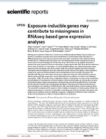 ExposureInducible Genes May Contribute to Missingness in RNAseqBased Gene Expression Analyses