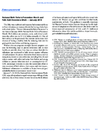 Announcement National Birth Defects Prevention Month and Folic Acid Awareness Week  January 2018